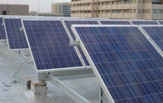 Cement base roof solar mounting structure